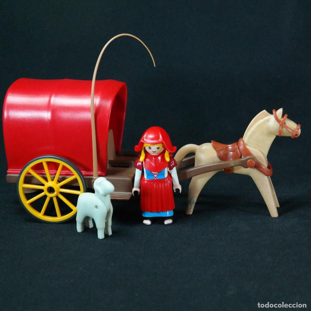 Playmobil: Playmobil carro medieval con toldo con figura y oveja ☼