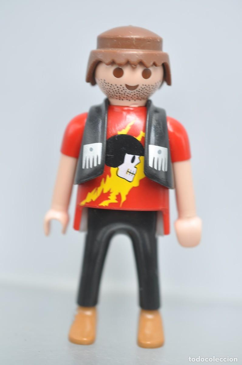 Playmobil: FIG002 Playmobil, figura hombre, motero