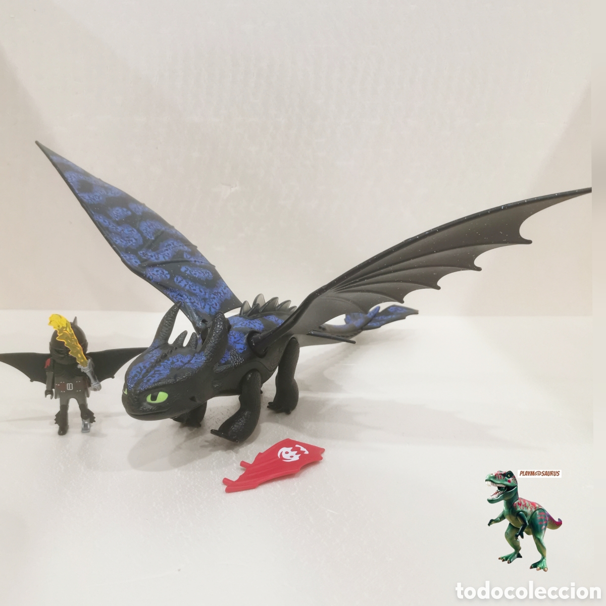 Playmobil: Playmobil como entrenar a tu dragon 70037 Desdentao Hipo pelicula dragones Furia Nocturna