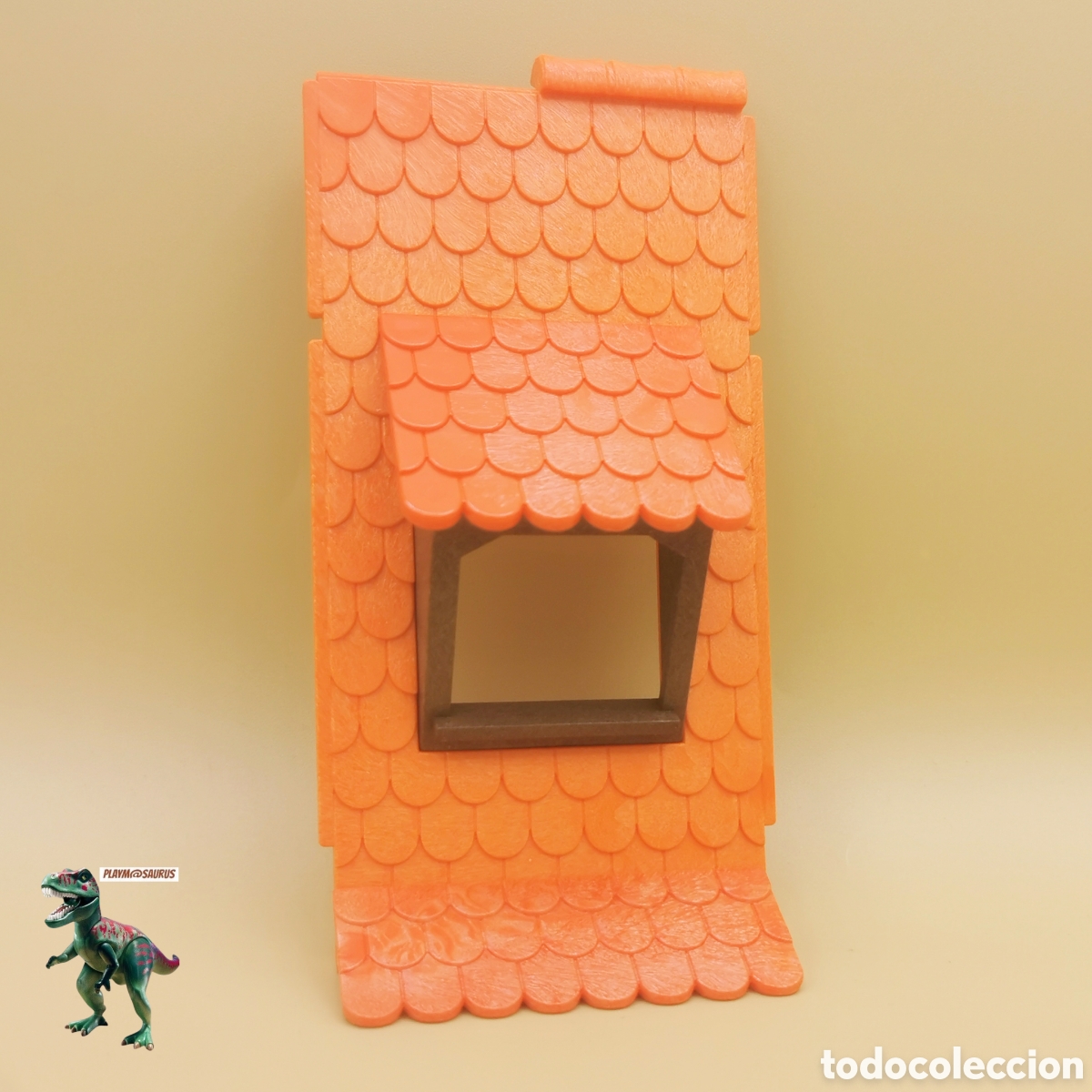 Playmobil: Playmobil steck tejado rojo completo ventana castillo granja herreria 3716 5005 6219 6329 6463 6524