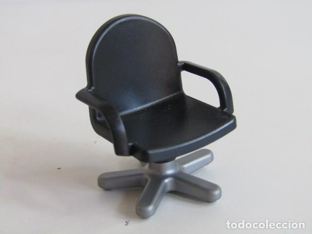 Playmobil: DIFICIL SILLA NEGRA DE ESCRITORIO OFICINA PLAYMOBIL