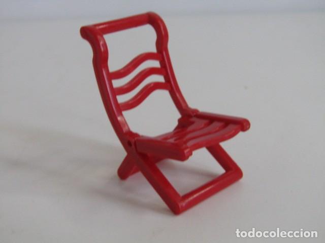 Playmobil: DIFICIL SILLA PLEGABLE ROJA CAMPING PLAYA VERANO ESPECIAL MODERNA PLAYMOBIL