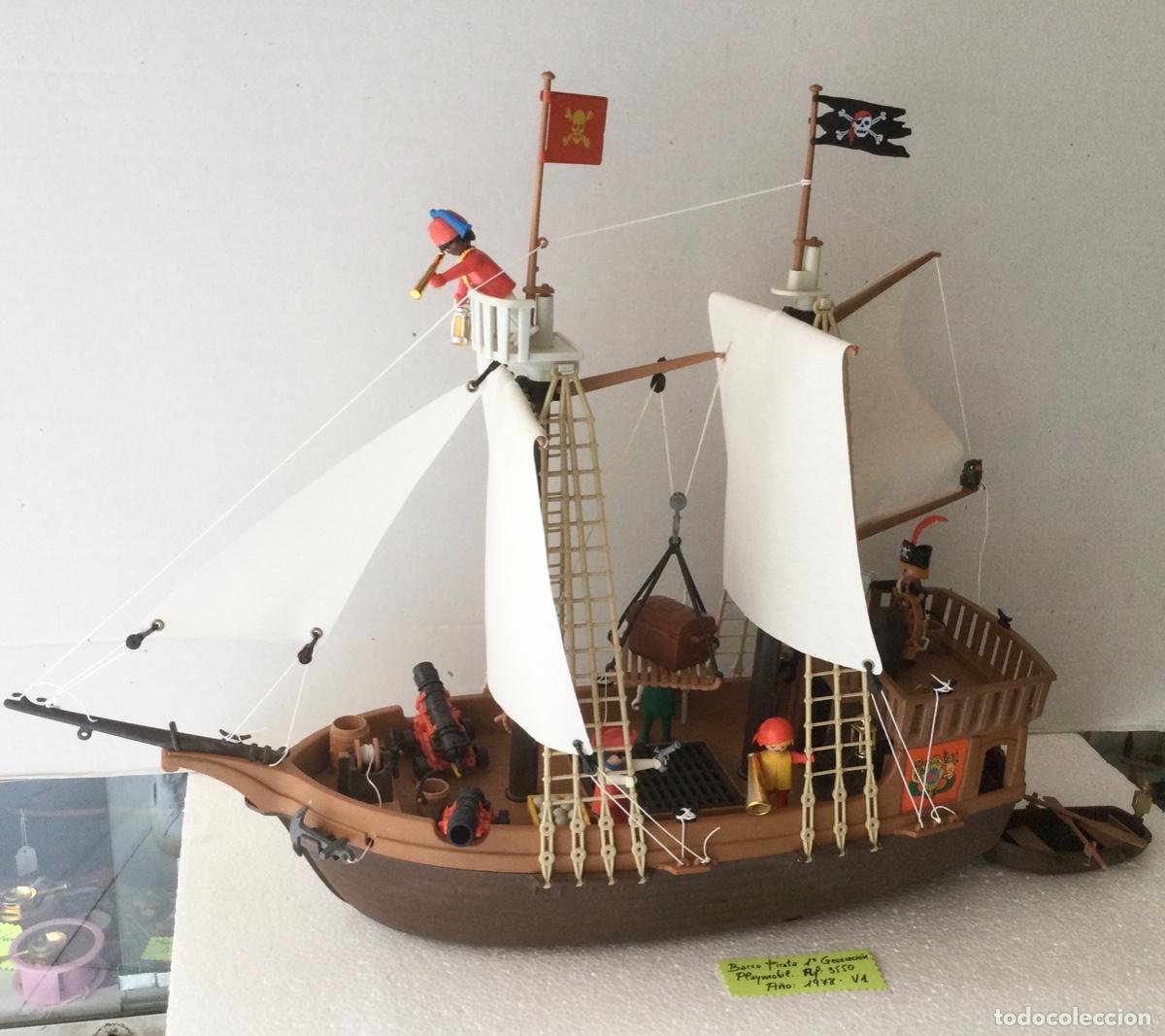 Playmobil: Playmobil. Barco Pirata Ref: 3550 A&ntilde;o: 1978 1a. Generaci&oacute;n