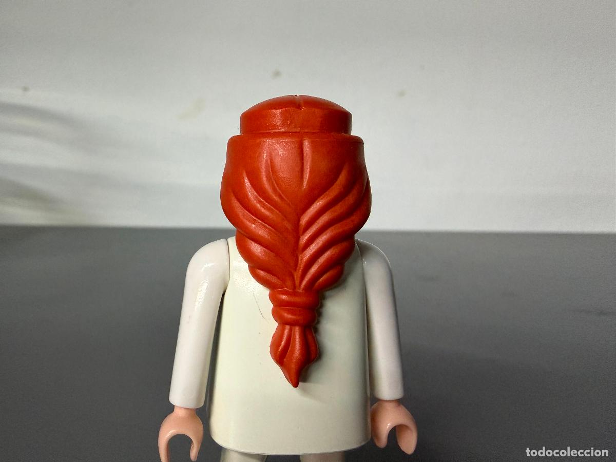 Playmobil: playmobil PELO PELUCA RECAMBIO TRENZA GORDA pelirrojo -figura no incluida