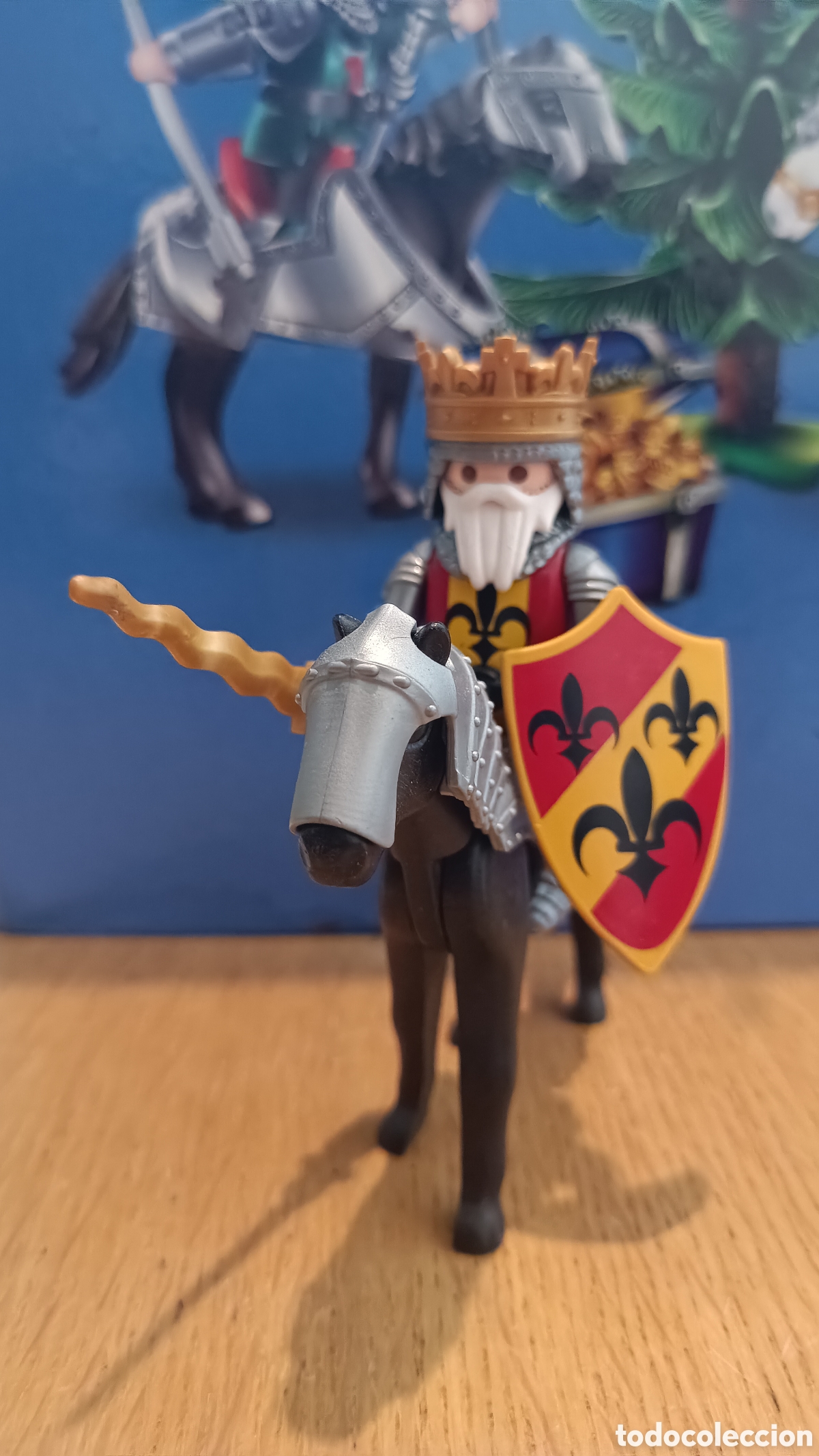 Playmobil: Playmobil Caballero Rey Medieval Caballer&iacute;a Flor De Lys