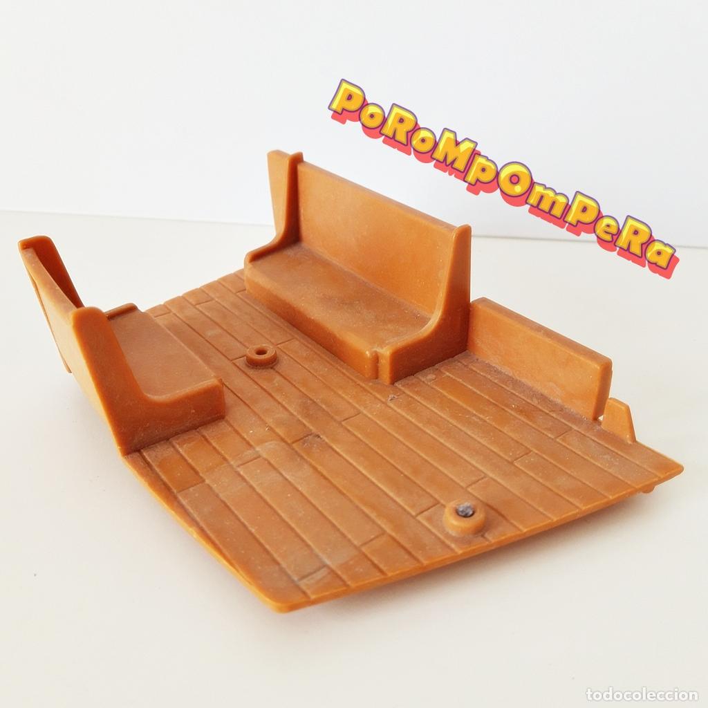 Playmobil: PLAYMOBIL ASIENTOS CUBIERTA 3053 3550 3750 CAMAROTE SUPERIOR CASCO BARCO PIRATA 1&ordf; &Eacute;POCA A&Ntilde;OS 70 CG3