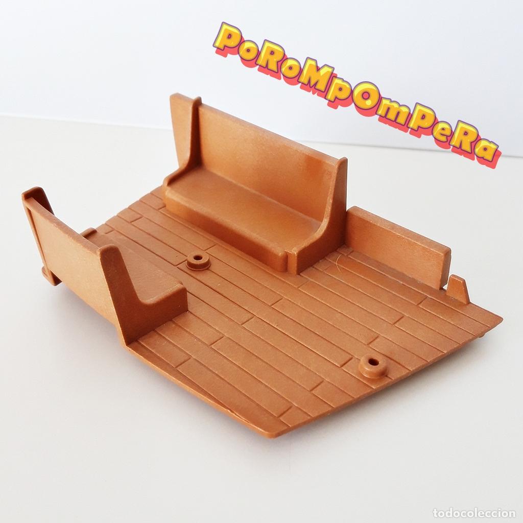 Playmobil: PLAYMOBIL ASIENTOS CUBIERTA 3053 3550 3750 CAMAROTE SUPERIOR CASCO BARCO PIRATA 1&ordf; &Eacute;POCA A&Ntilde;OS 70 CG4