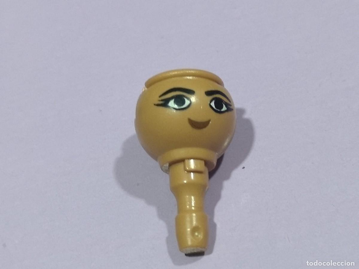 Playmobil: Playmobil cabeza marr&oacute;n claro mujer hind&uacute; Veg47