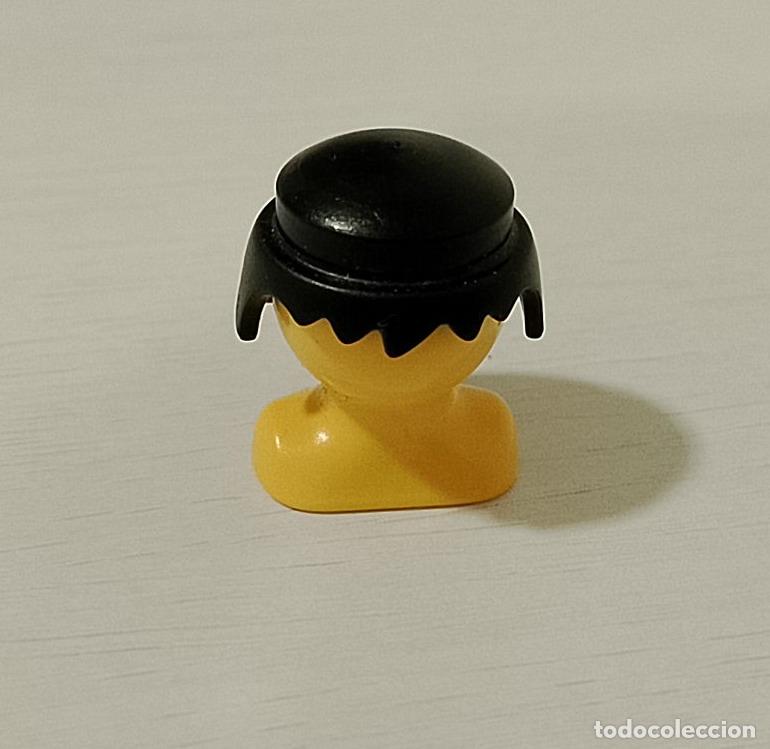 Playmobil: Busto cabeza con peluca de Playmobil. Totalmente nuevo.