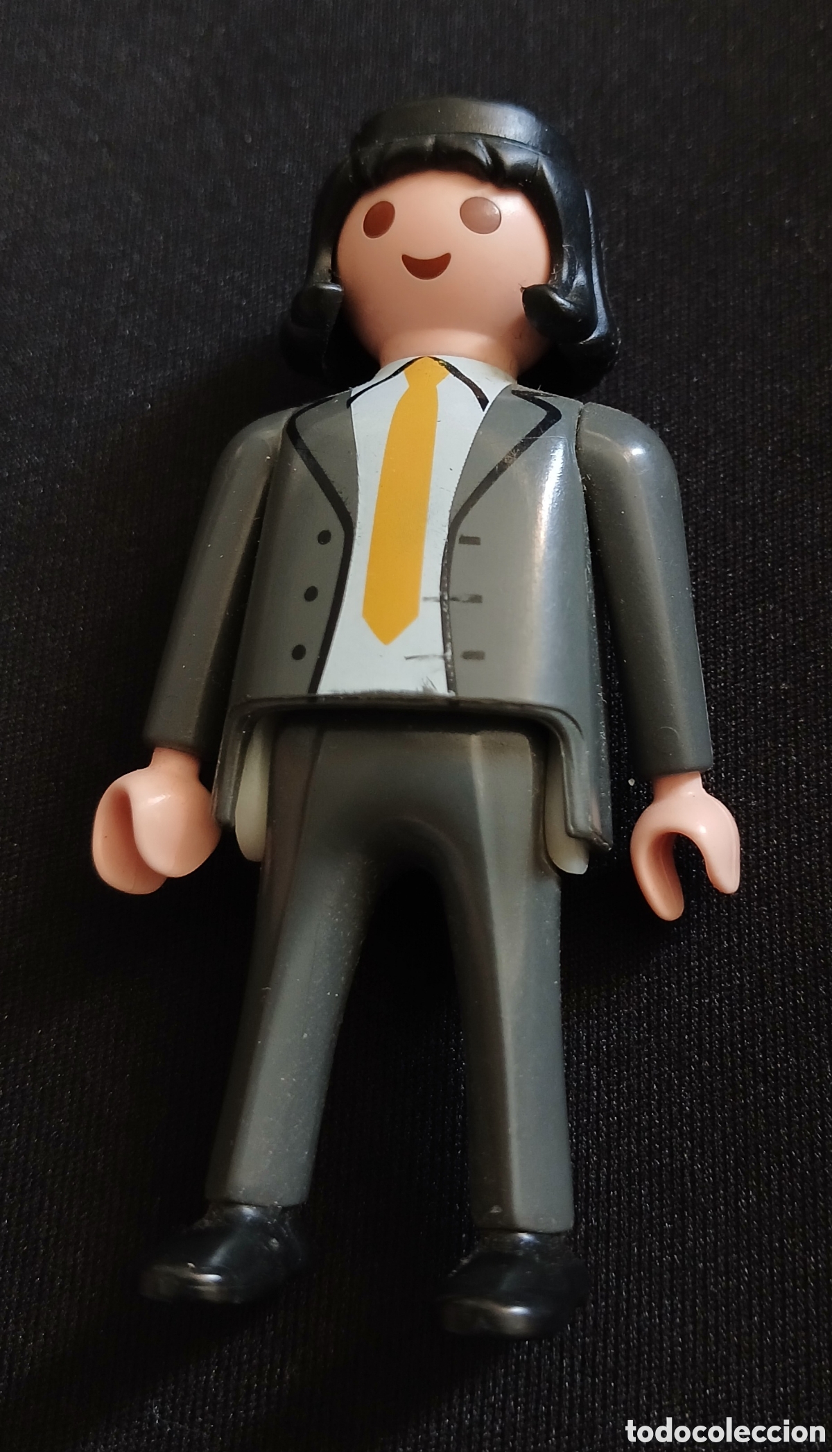 Playmobil: PLAYMOBIL GEOBRA 2007 FIGURA HOMBRE EJECUTIVO CIUDAD TRAJE GRIS Y CORBATA AMARILLA