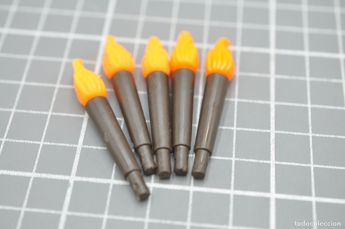 Playmobil: wsk066 Playmobil, 5 antorchas amrron oscuro
