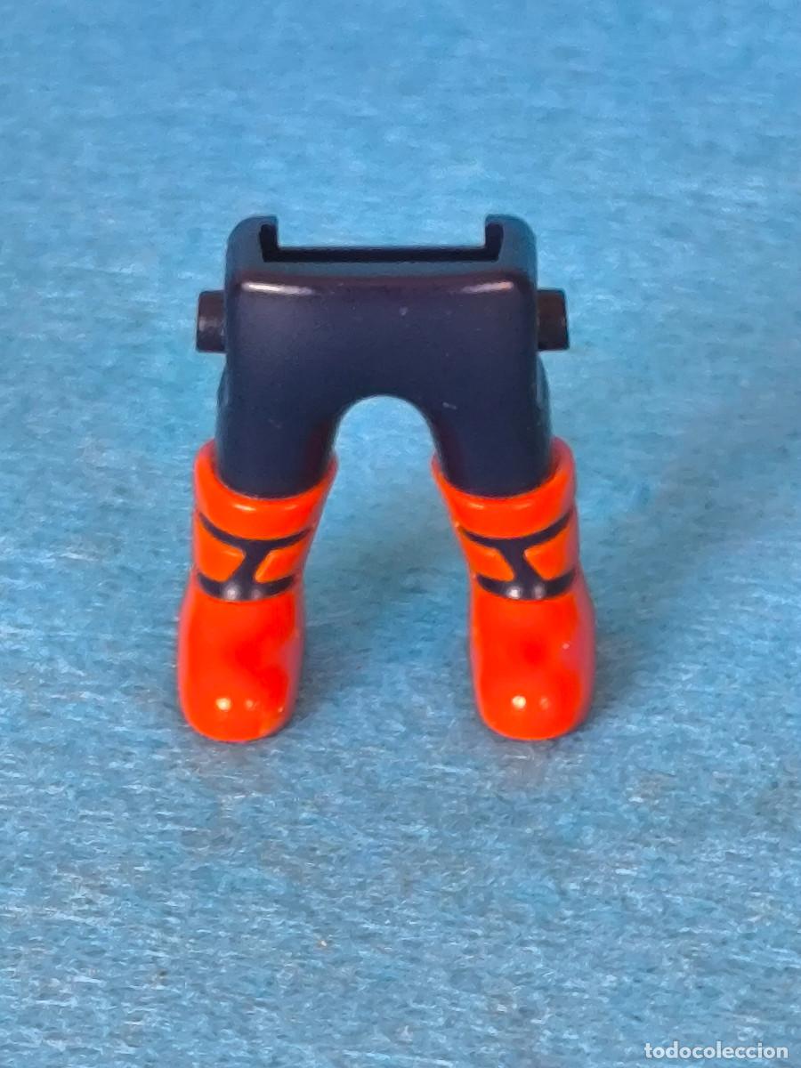 Playmobil: Playmobil piernas azul marino botas anaranjadas para enano medieval vikingos orcos elfos romanos