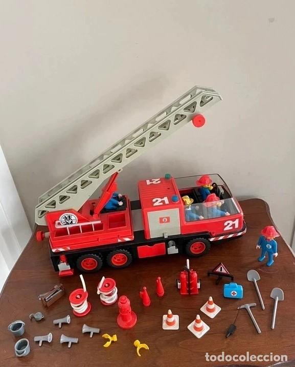 Playmobil: Cami&oacute;n de bomberos Playmobil vintage de 1981, ref. 3525