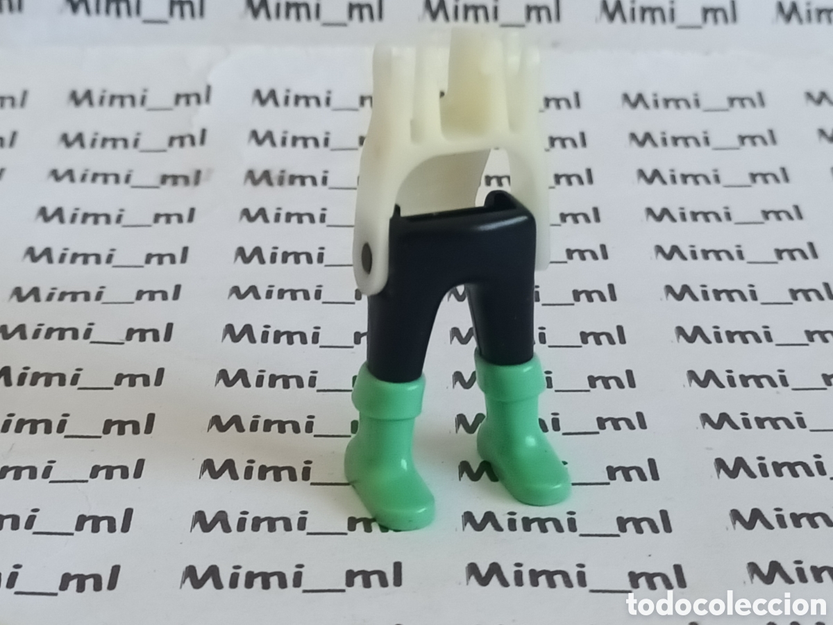 Playmobil: Playmobil piernas con esqueleto hombre caballero medieval botas verdes recambios figuras