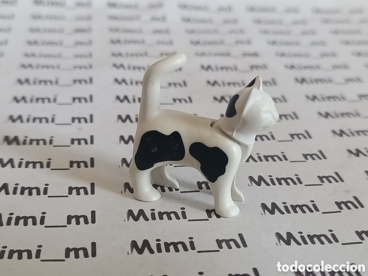 Playmobil: Playmobil gato blanco animales