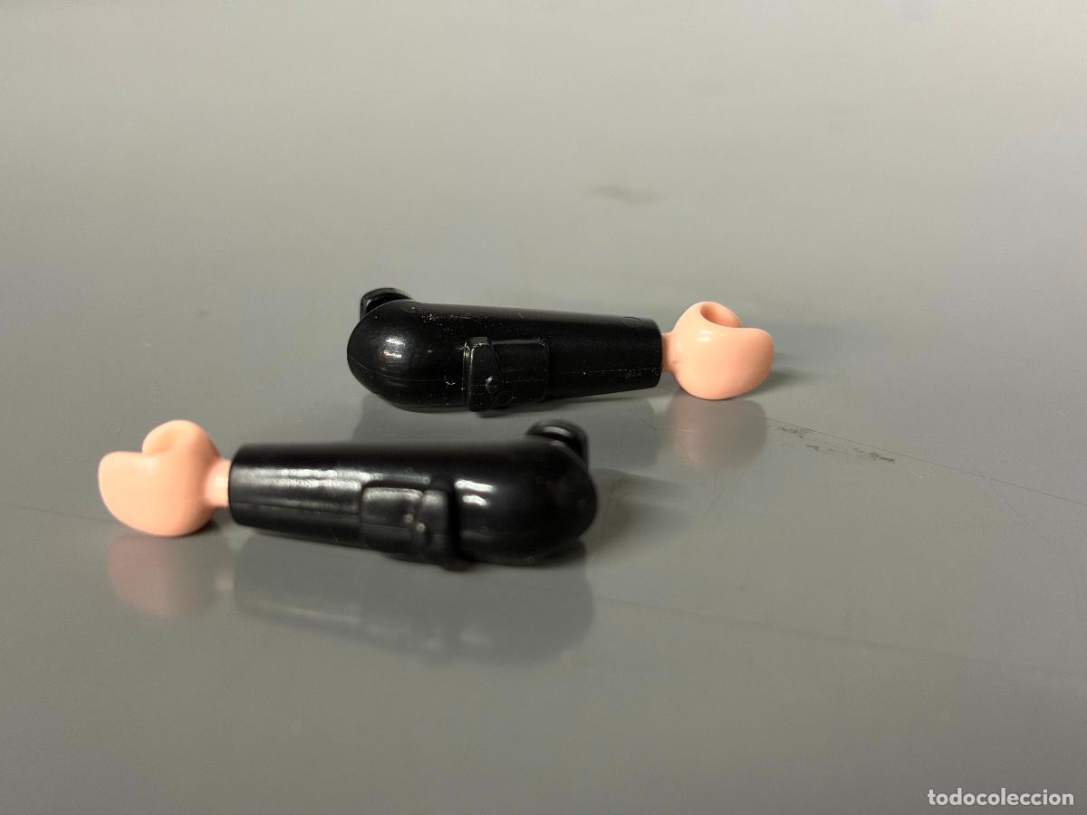 Playmobil: playmobil 2 brazos negros recambio con bolsillo mano piel normal