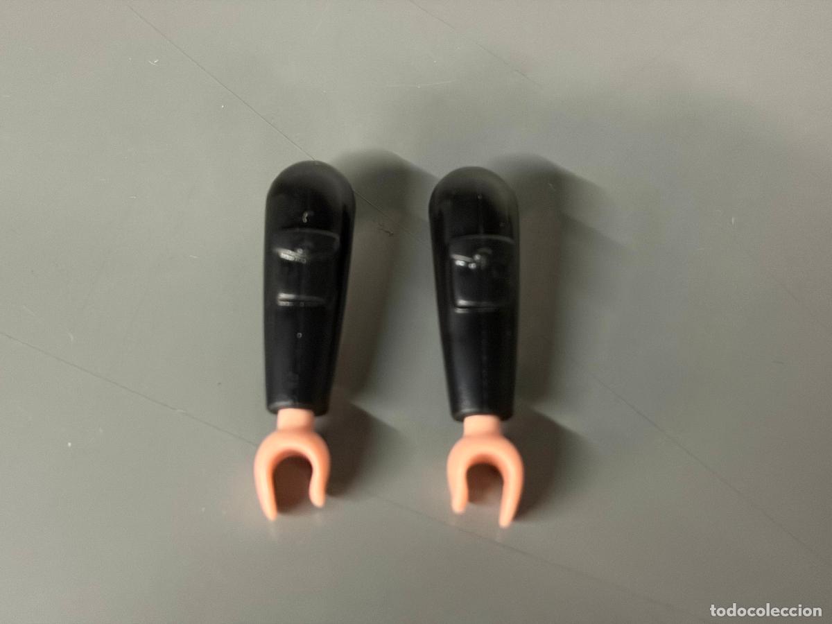 Playmobil: playmobil 2 brazos negros recambio con bolsillo mano piel normal