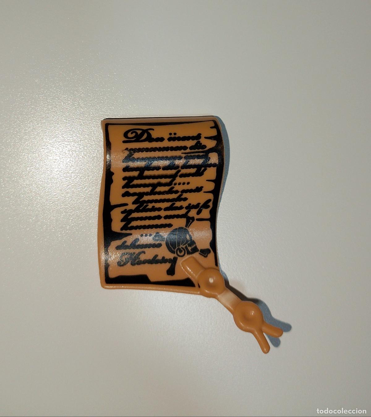 Playmobil: Manuscrito pergamino de pirata de Playmobil. Totalmente nuevo.