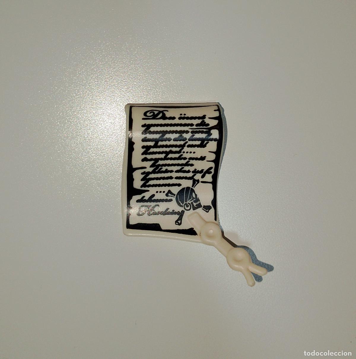 Playmobil: Manuscrito pergamino de pirata de Playmobil. Totalmente nuevo.