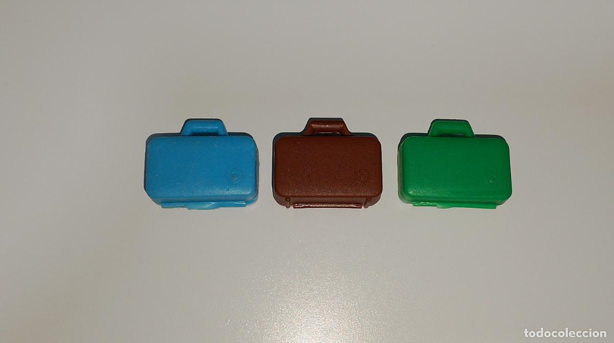 Playmobil: Lote de tres maletas antiguas de Playmobil. Totalmente nuevo.
