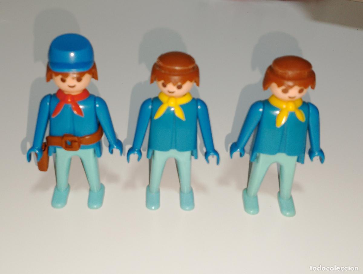 Playmobil: Lote de tres soldados nordistas antiguos de Playmobil. Totalmente nuevo.