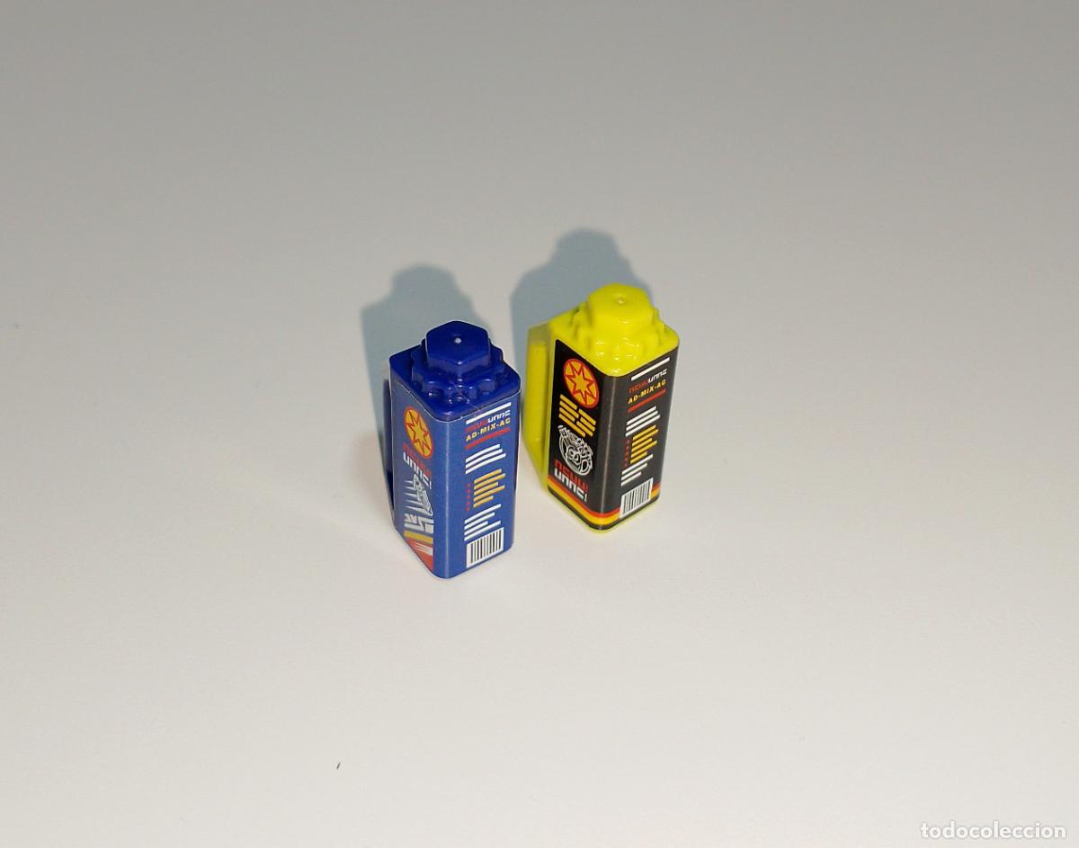 Playmobil: Lote de dos botes de aceite de motor de taller de Playmobil. Totalmente nuevo.