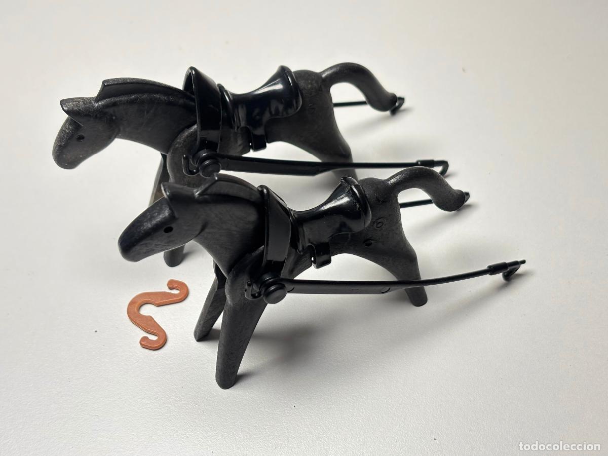 Playmobil: playmobil caballo con riendas y tiros diligencia oeste