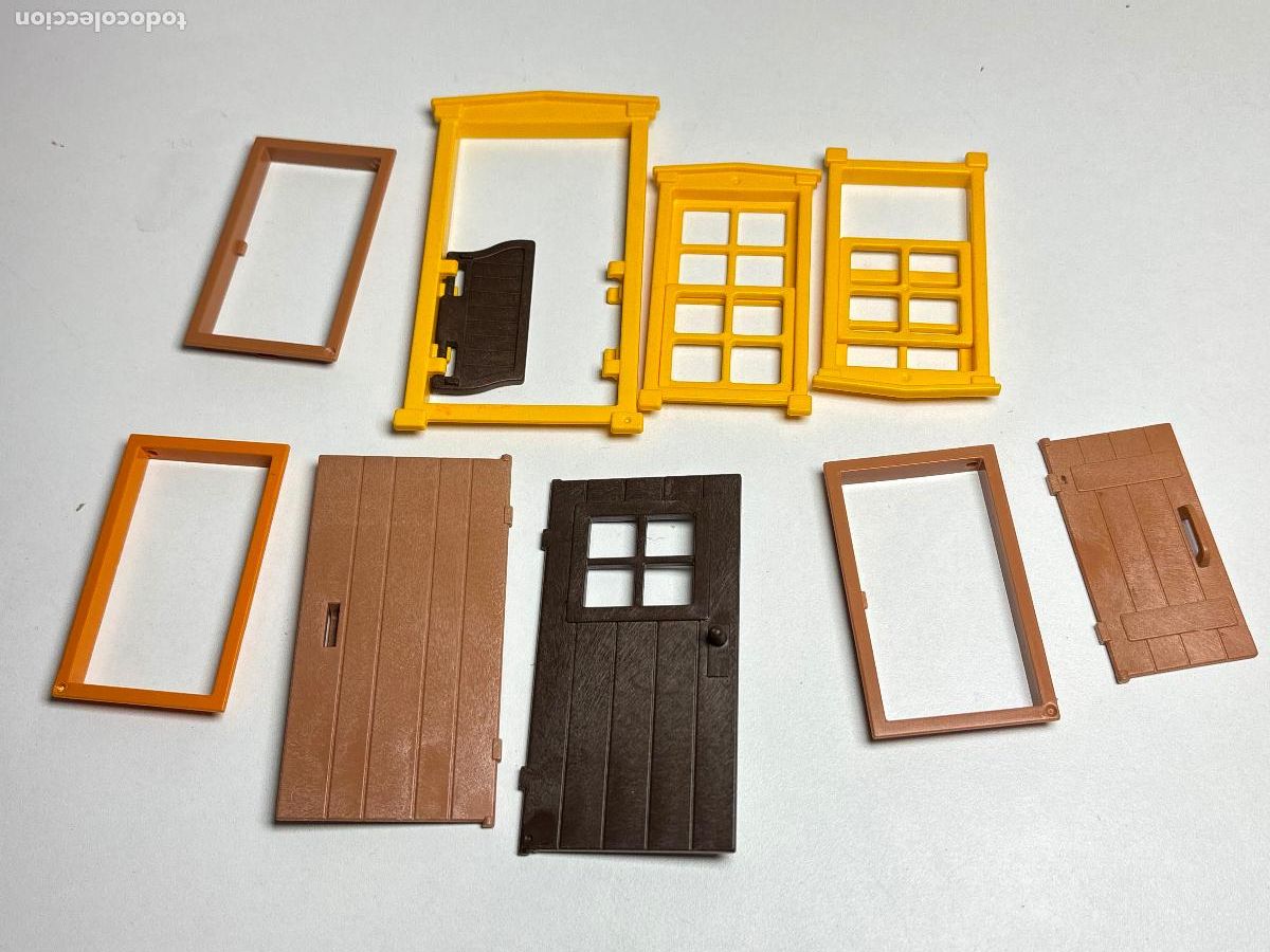 Playmobil: Playmobil lote puerta marco ventana casa oeste rancho estaci&oacute;n