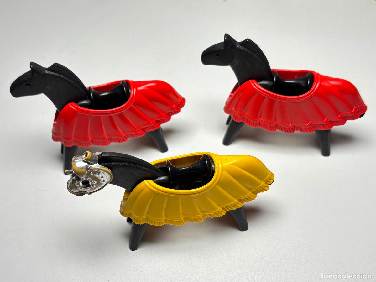Playmobil: Playmobil 3265 lote caballo con manta medieval torneo