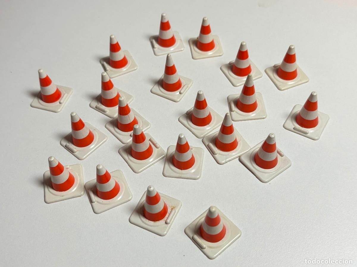 Playmobil: Playmobil lote cono blanco obra