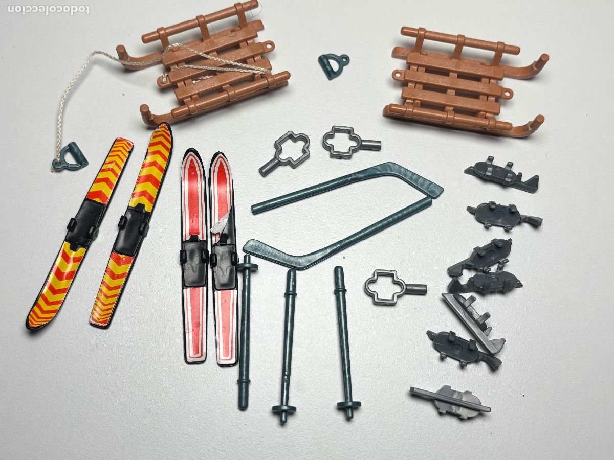 Playmobil: Playmobil lote trineo palo esqu&iacute; nieve jokhey