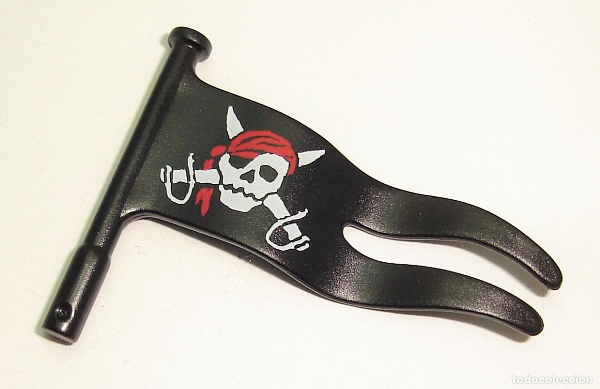 Playmobil: ACCESORIO PLAYMOBIL BANDERA PIRATA LOTE 533