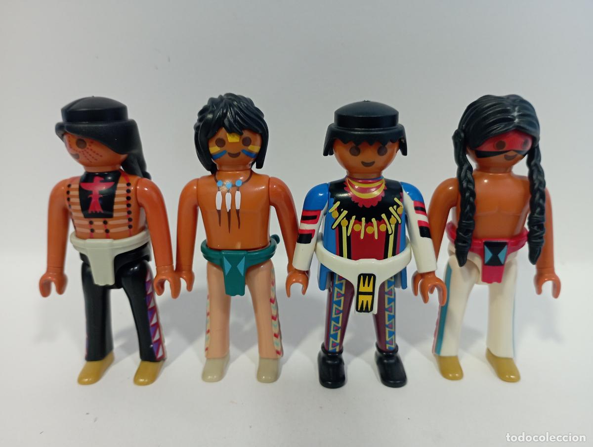 Playmobil: PLAYMOBIL 4 FIGURAS INDIOS OESTE