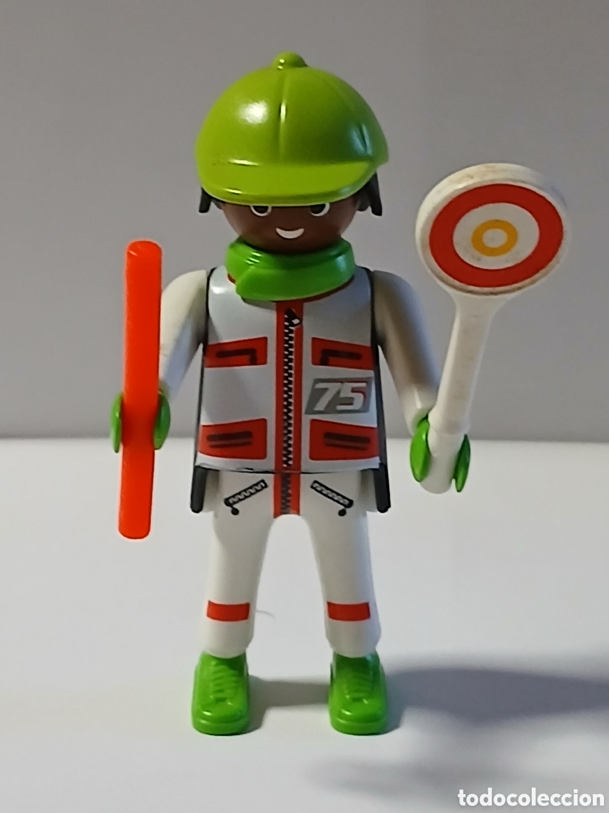 Playmobil: Figura Mec&aacute;nico de Boxes
