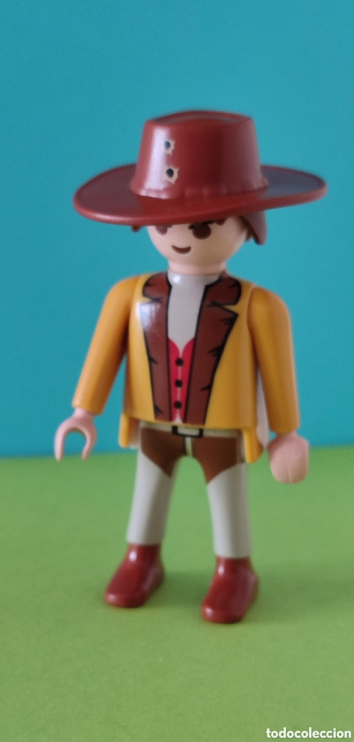 Playmobil: Cowboy con sombrero agujereado. Playmobil