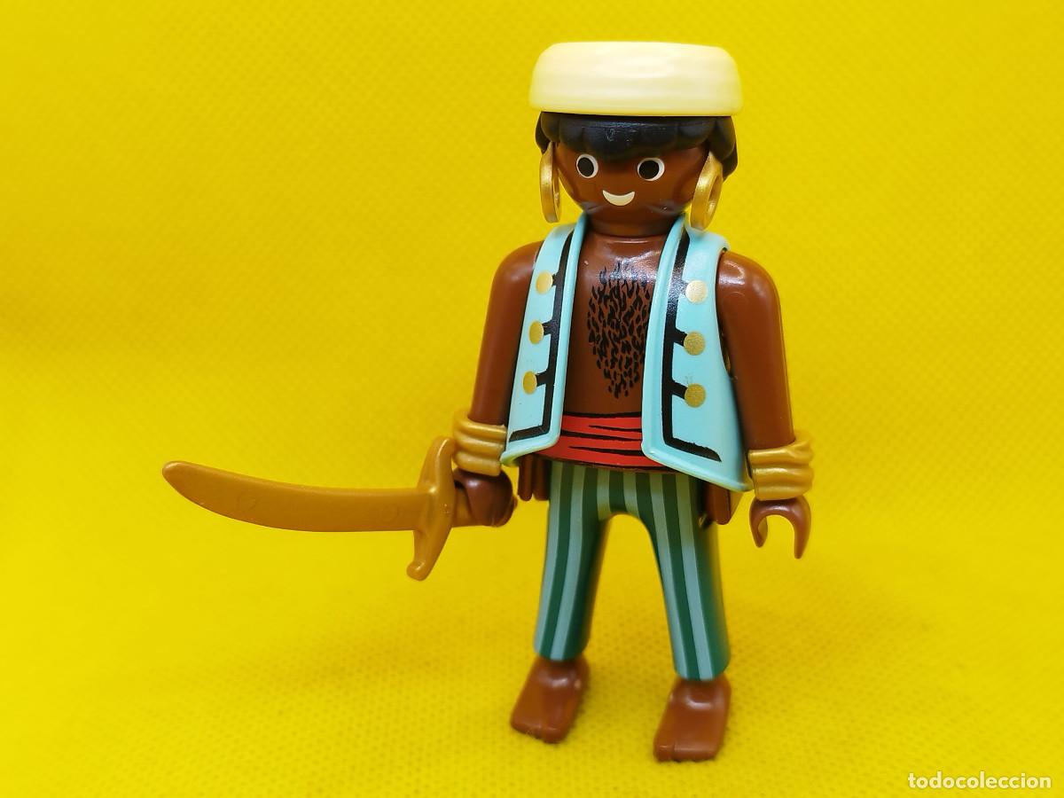 Playmobil: Playmobil Pirata negro, bucanero con pa&ntilde;uelo
