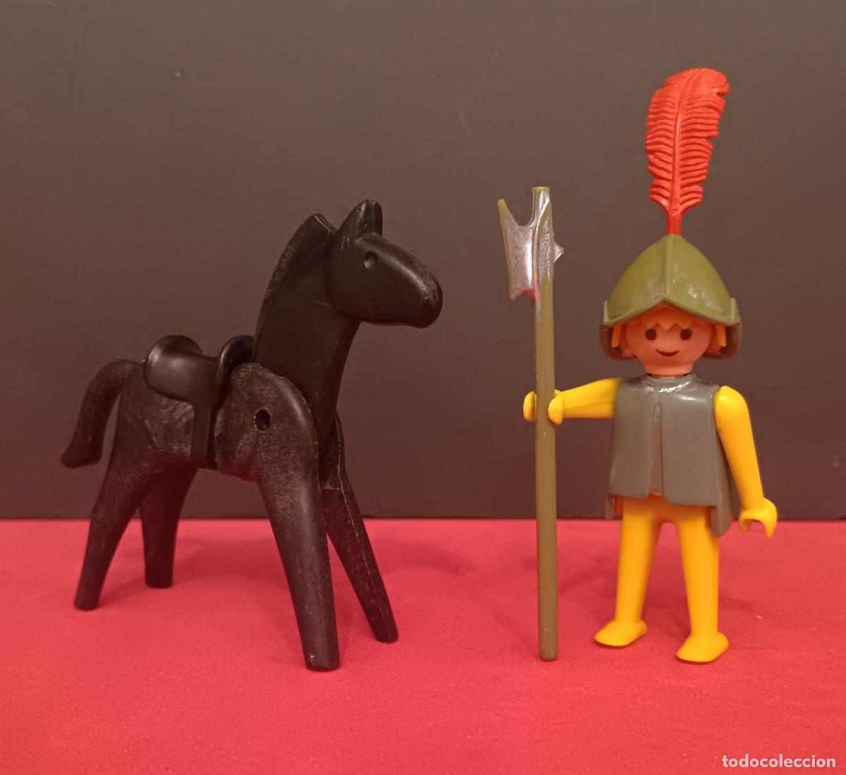 Playmobil: A3 FIGURA CABALLO Y SOLDADO CABALLERO MEDIEVAL PLAYMOBIL VINTAGE