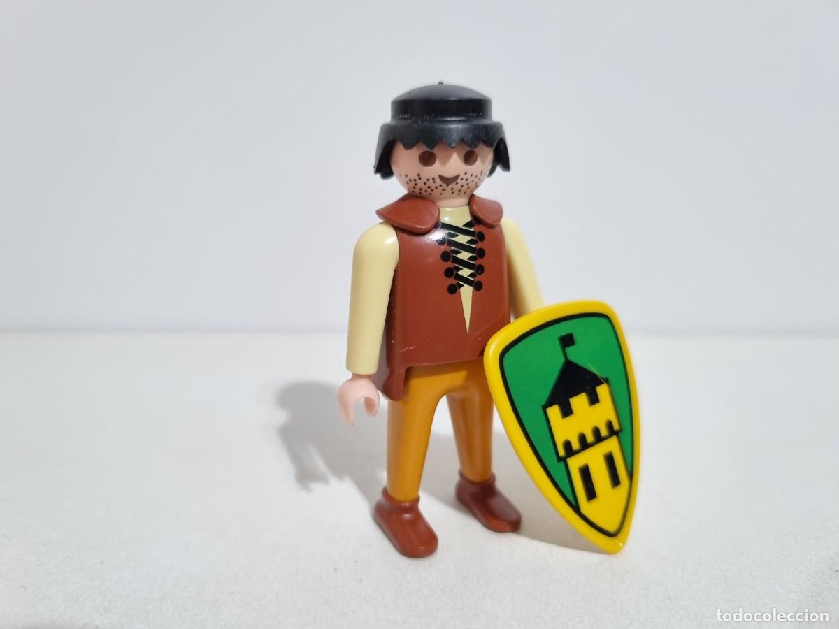 Playmobil: Playmobil 3666 Antiguo Escudero Granjero Campesino Caballero Medieval Castillo
