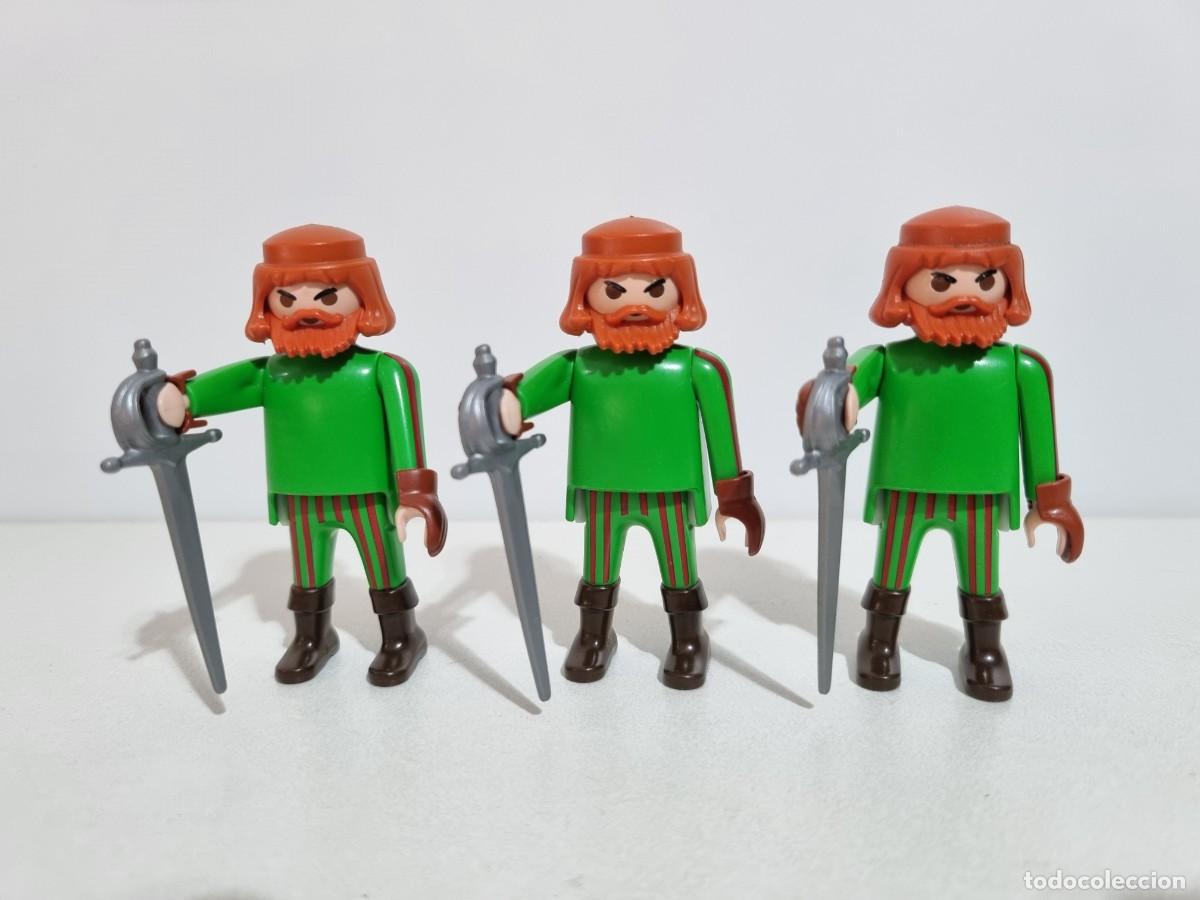 Playmobil: Playmobil 4742 Especial Lote 3x Soldado Conquistador Caballero Espa&ntilde;ol Medieval