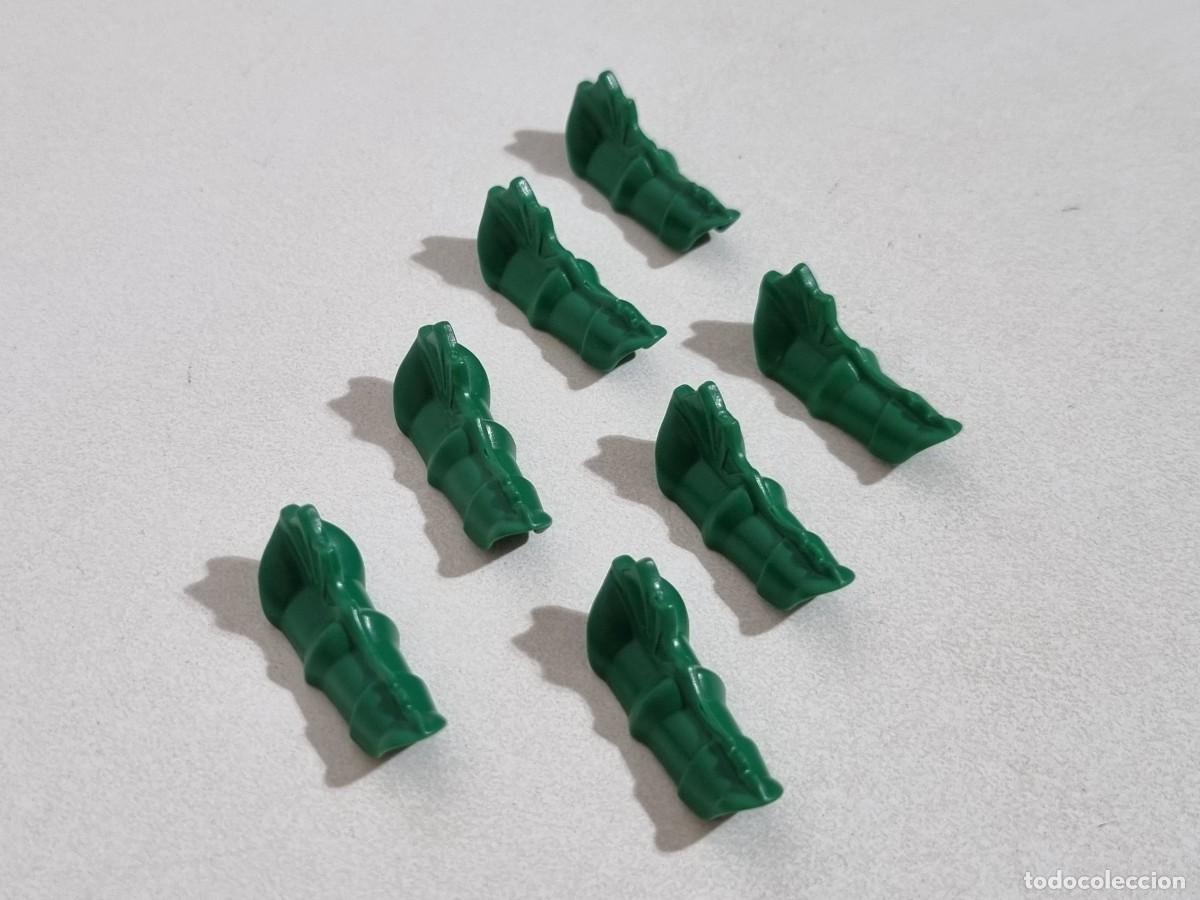 Playmobil: Playmobil 4586 Lote 7x Armadura Brazo Caballero Guerrero Dragon Verde Medieval
