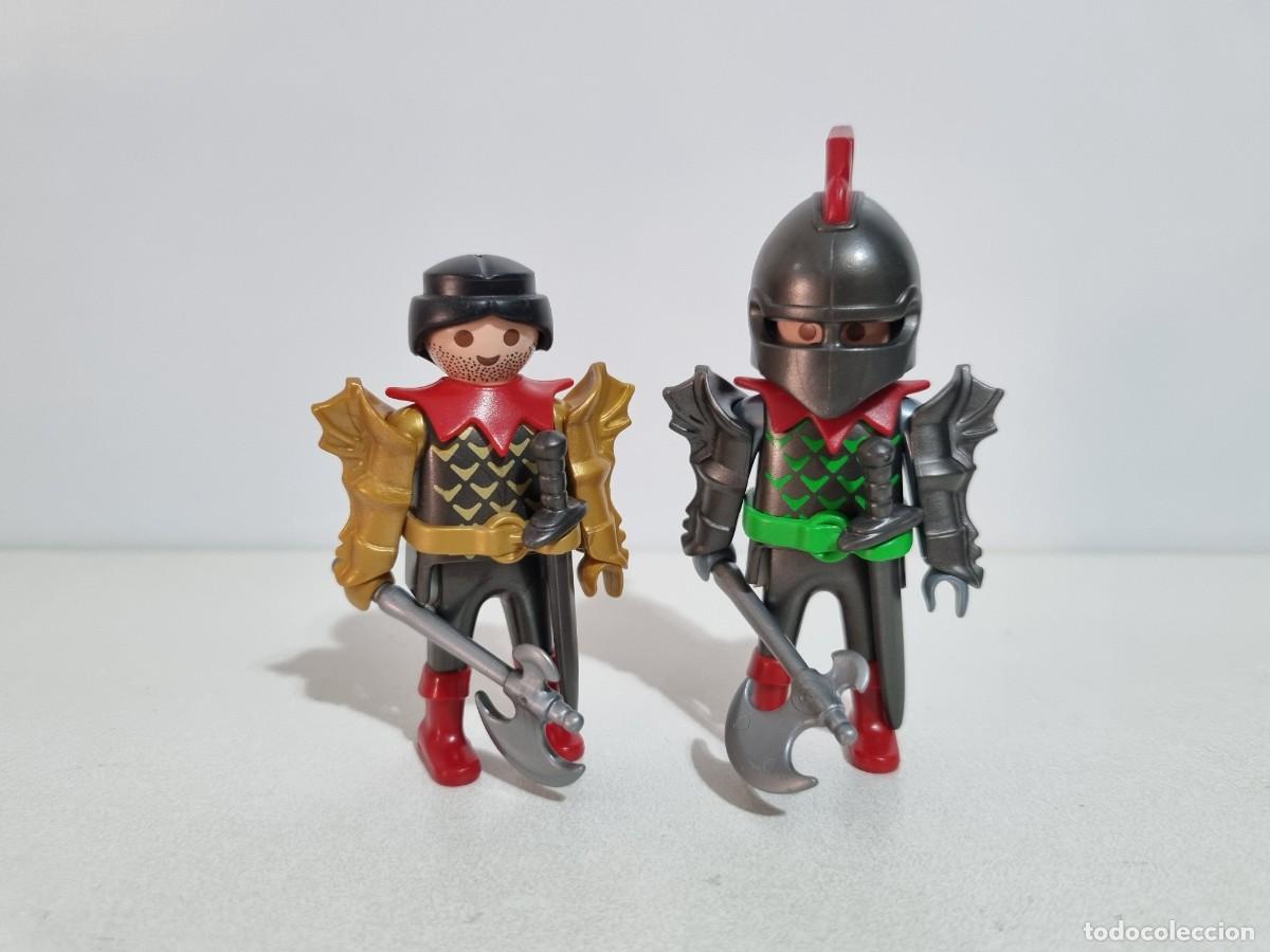 Playmobil: Playmobil 3841 Lote 2x Guerrero Caballero Dragon Medieval Templo del Sol
