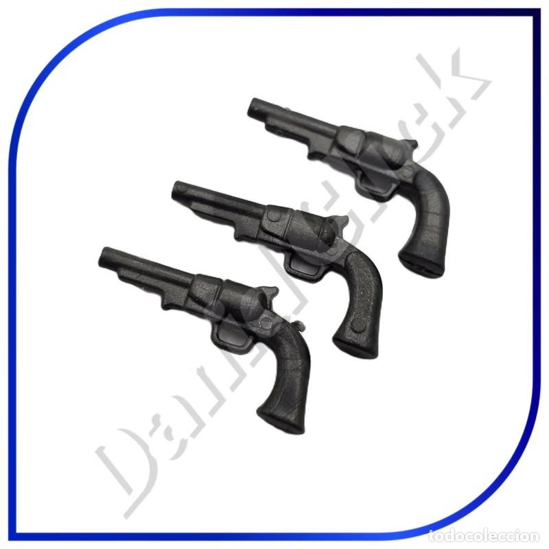 Playmobil: PLAYMOBIL PISTOLA REVOLVER OESTE X3