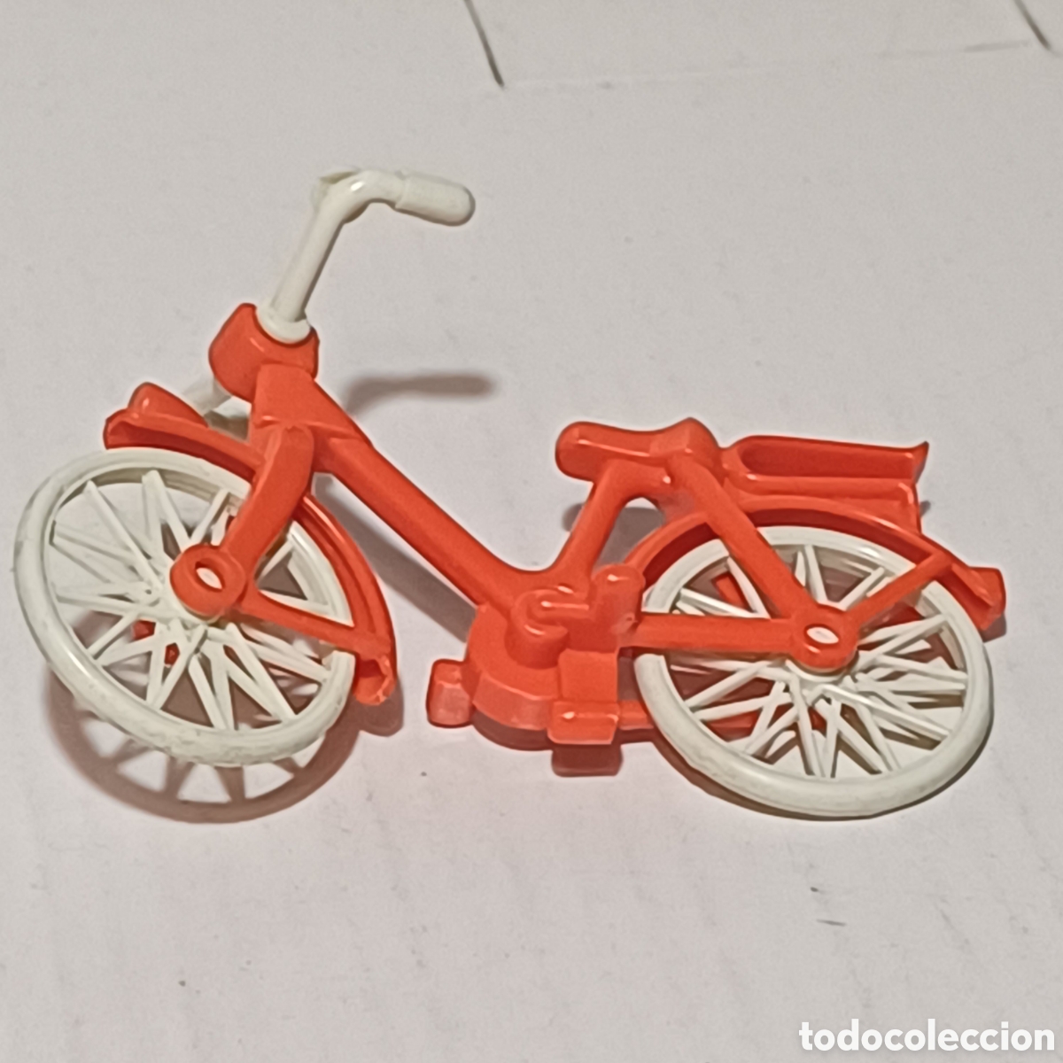 Playmobil: Pieza playmobil bicicleta roja ruedas blancas primera epoca geobra famobil
