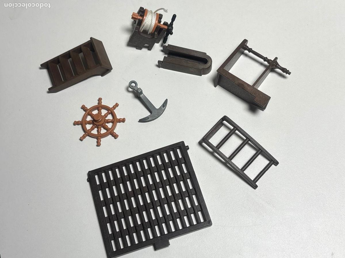 Playmobil: Playmobil 3050 3053 3550 accesorios escalera tim&oacute;n mesa barco