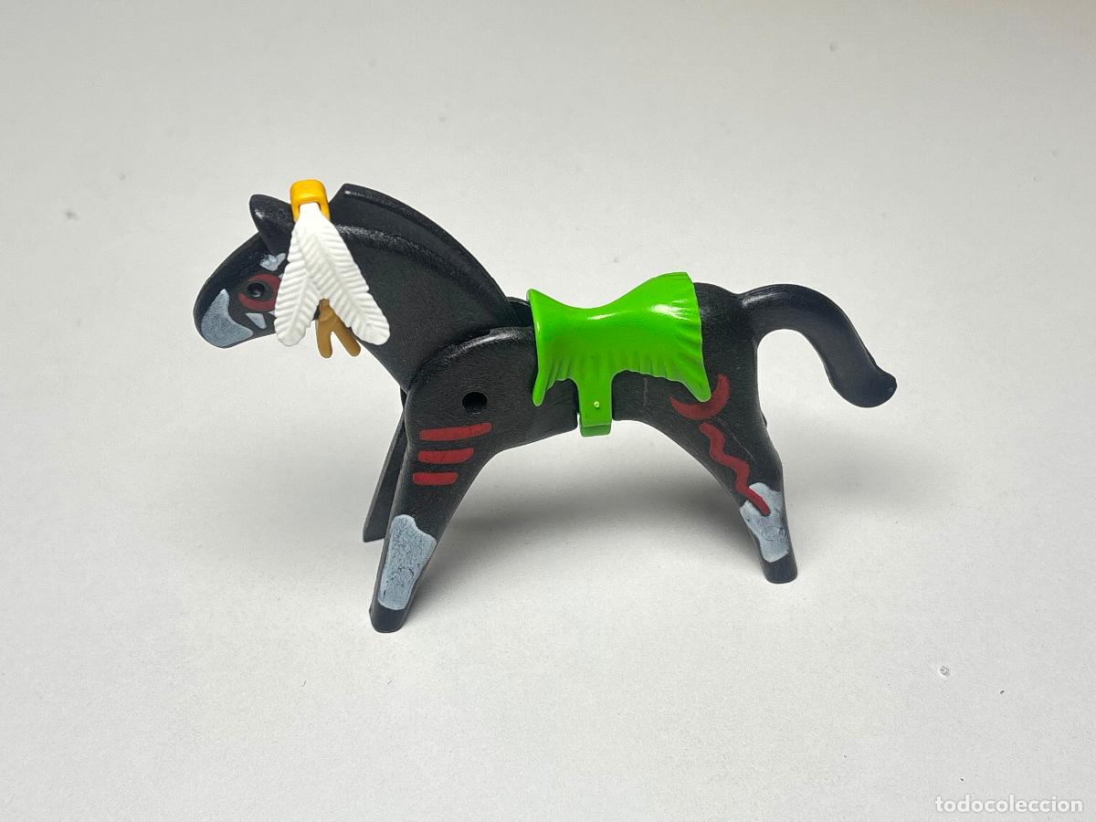 Playmobil: Playmobil caballo indio negro con silla