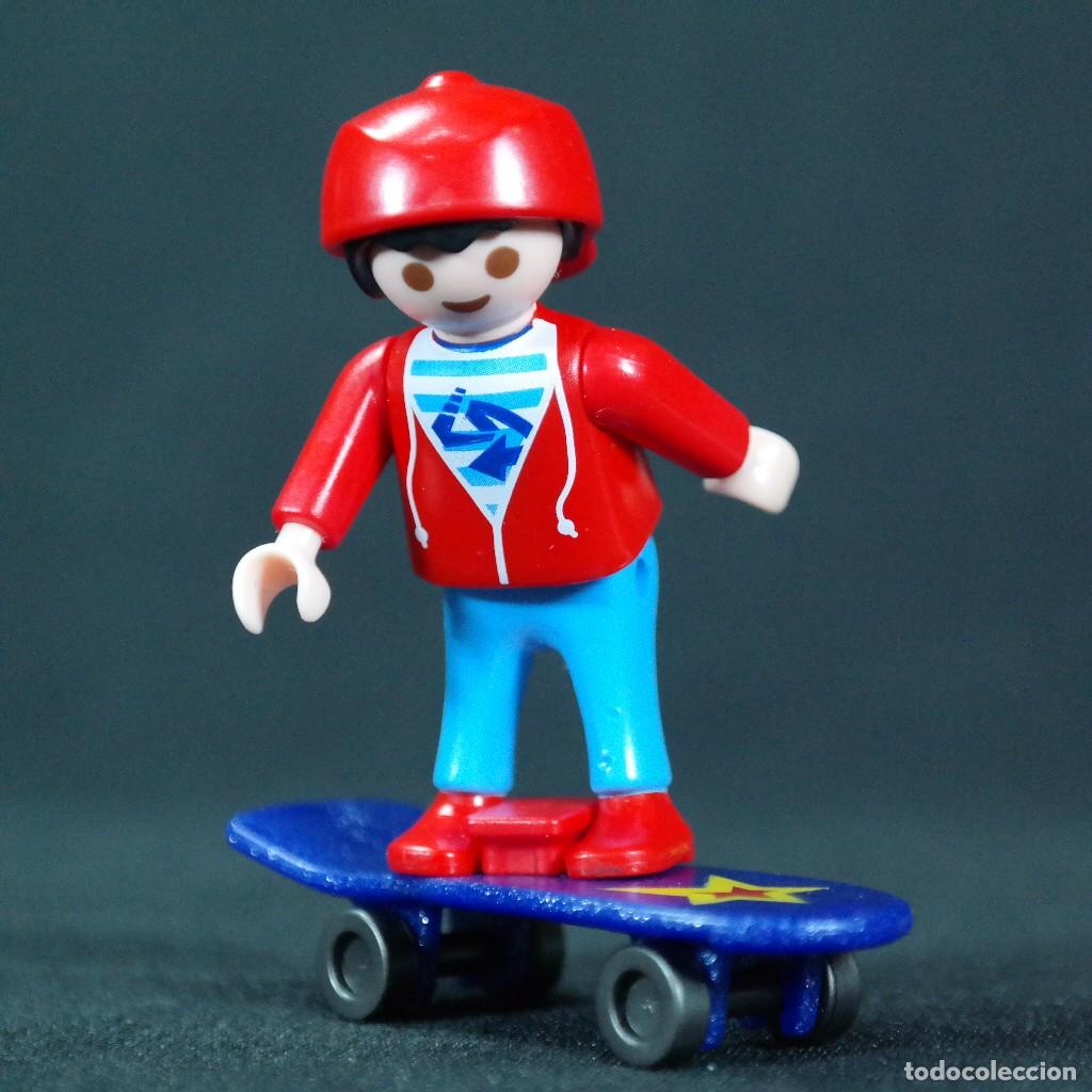 Playmobil: Playmobil ni&ntilde;o con patineta ☼