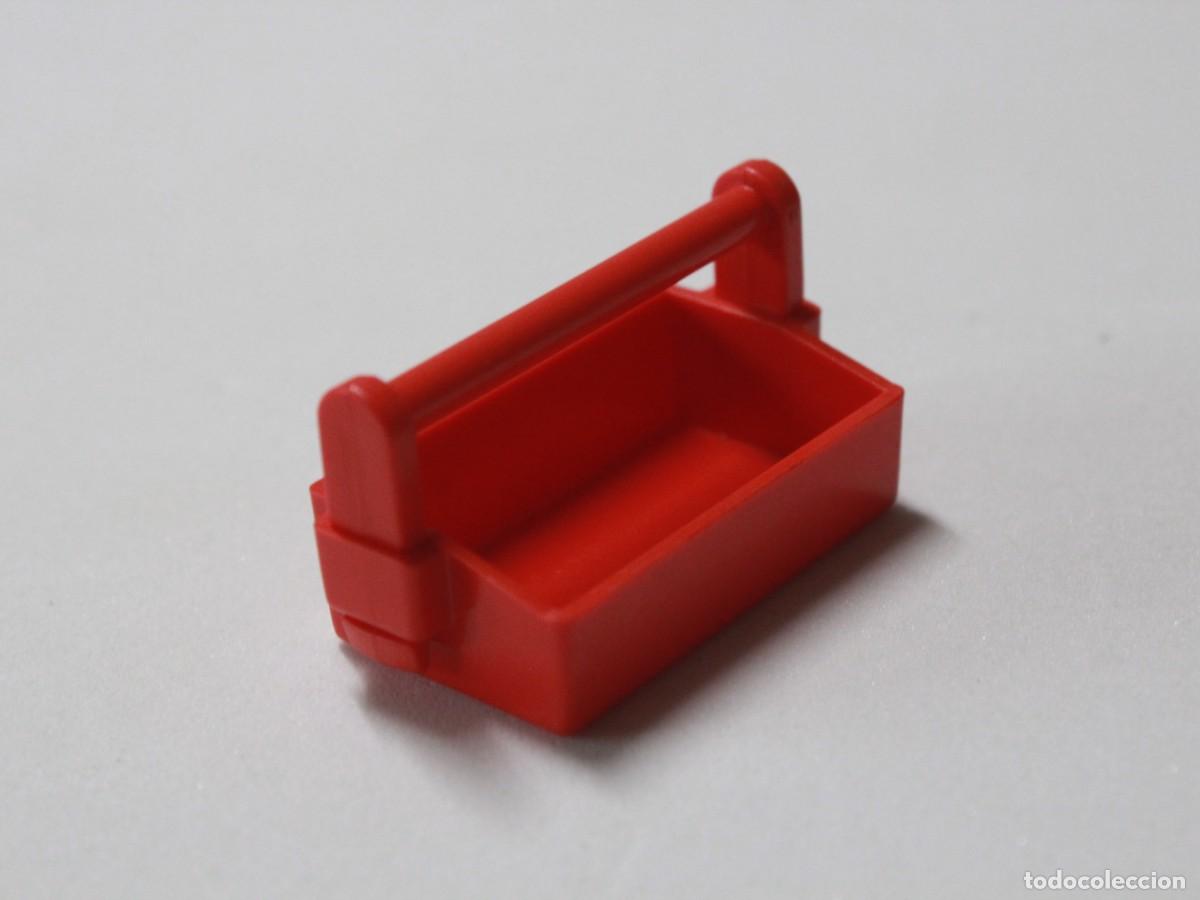 Playmobil: Accesorio Playmobil caja de herramientas roja taller mec&aacute;nico