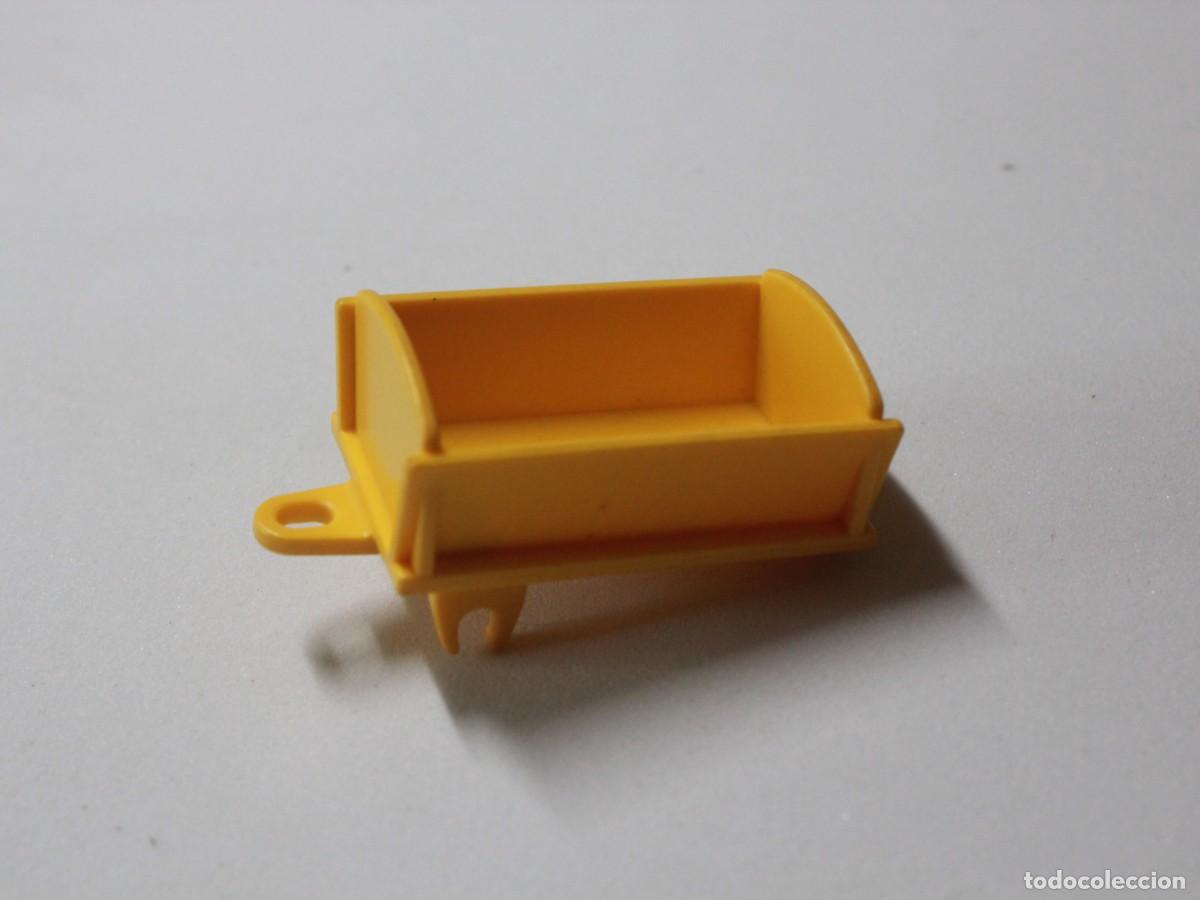 Playmobil: Accesorio Playmobil tolva amarilla volquete remolque construcci&oacute;n