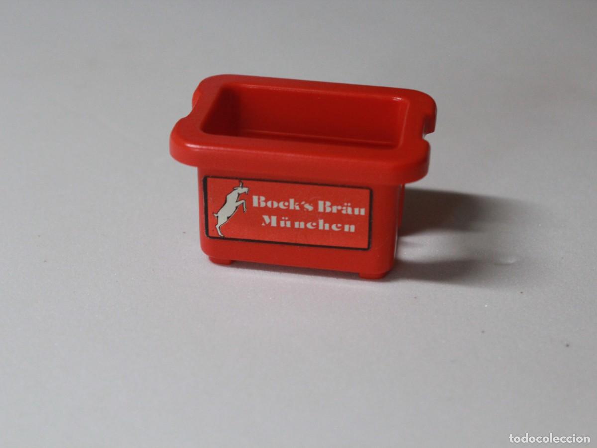 Playmobil: Accesorio Playmobil caja cerveza Boeck's Br&auml;u M&uuml;nchen roja