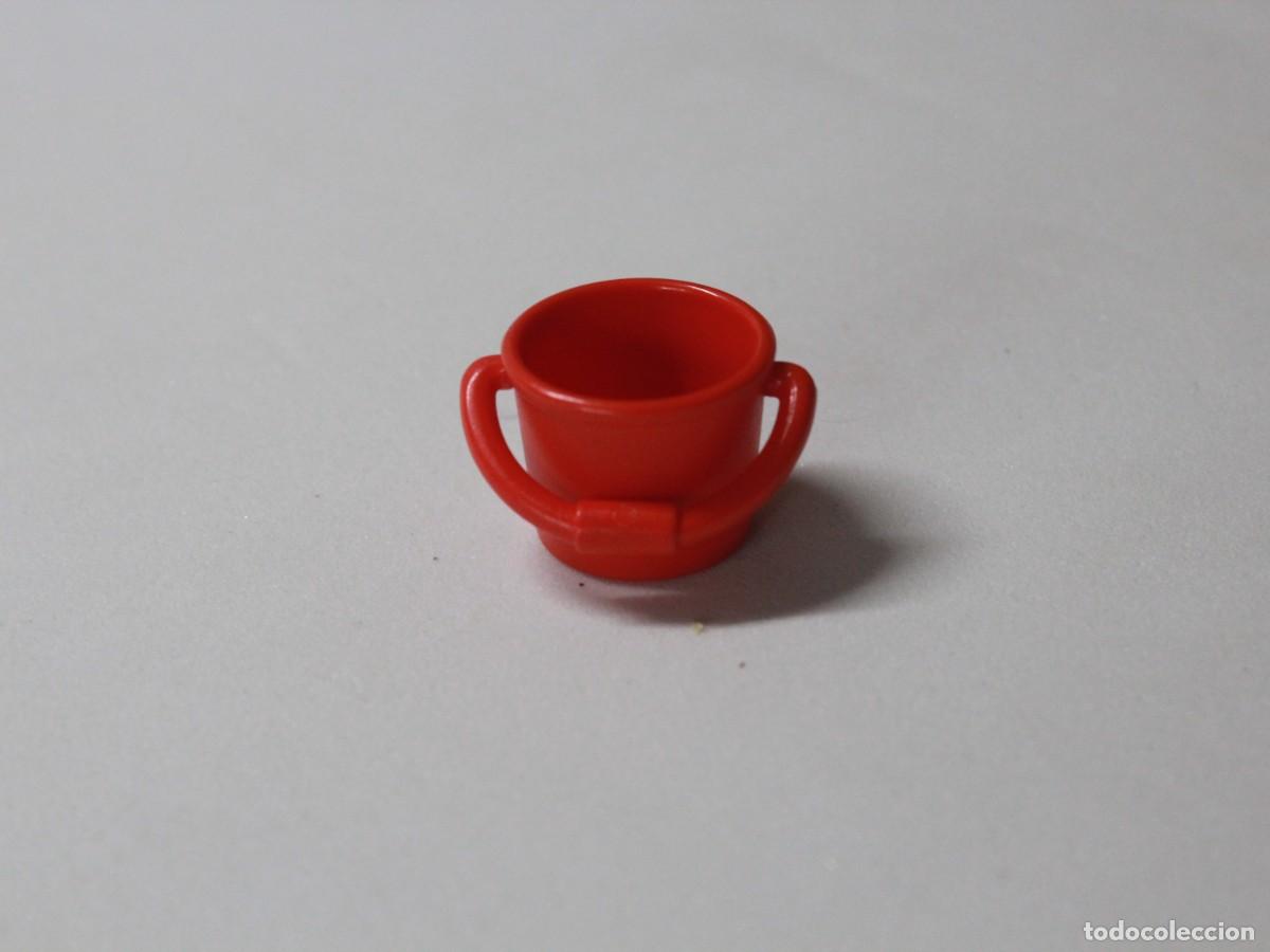 Playmobil: Accesorio Playmobil taza roja con asas menaje cocina
